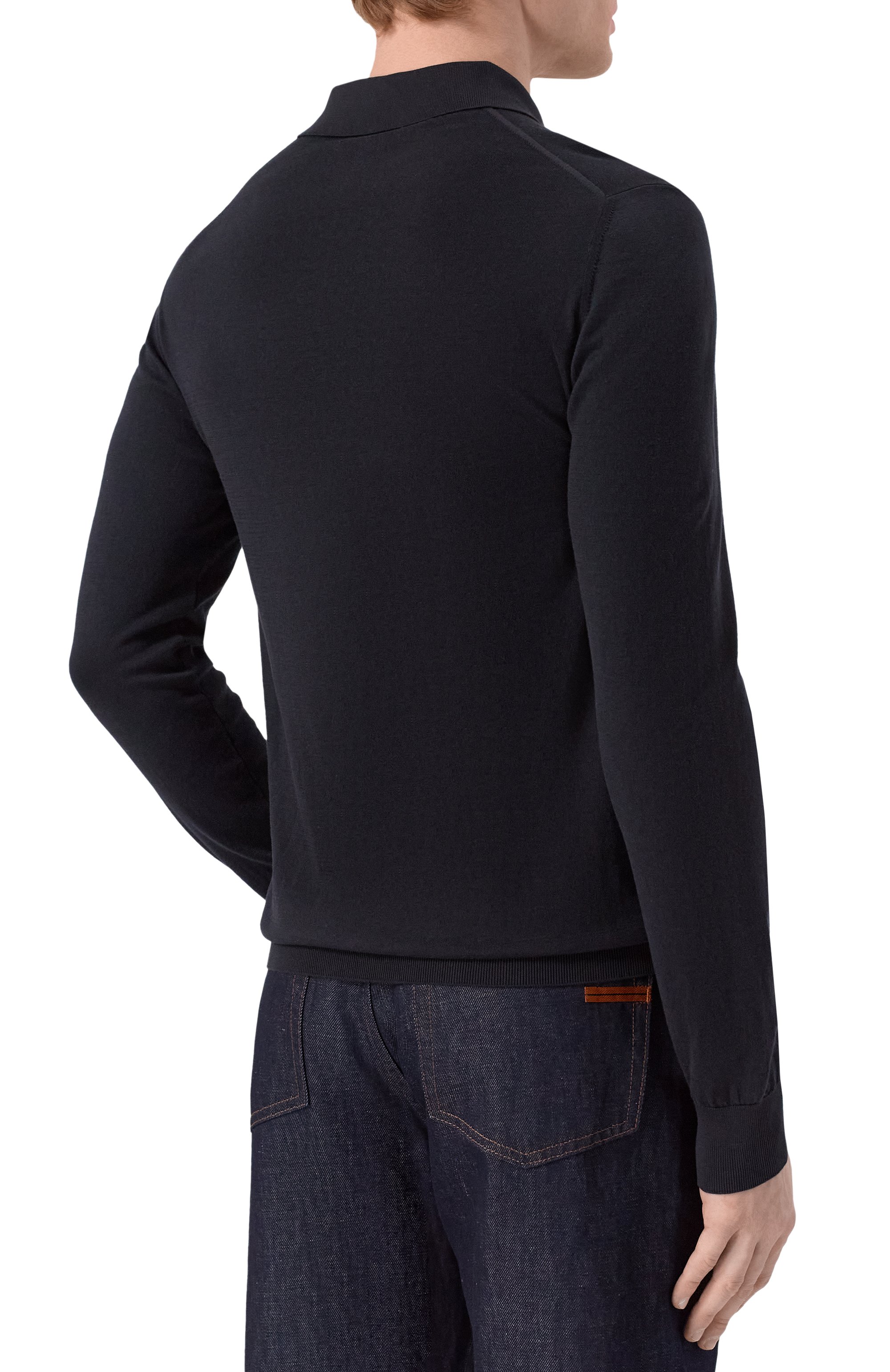 Хлопковое поло FEDELI, арт. MU0D5911/GIZA LIGHT DUSTY, фото 4