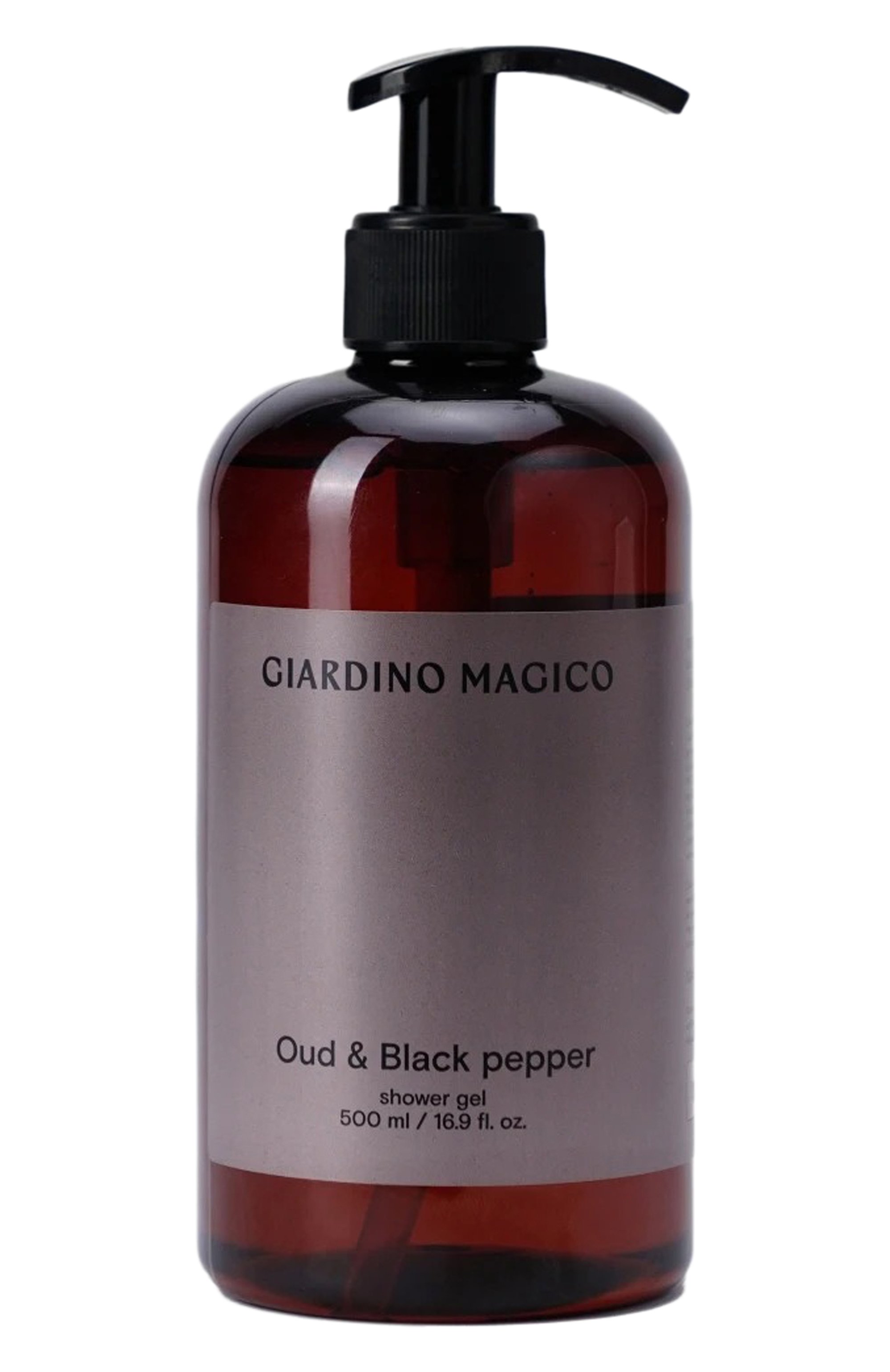 Увлажняющий гель для душа oud & black pepper (500ml) GIARDINO MAGICO бесцветного цвета по цене 2550 руб., арт. 4640200321664, фото 1 Увлажняющий гель для душа oud & black pepper (500ml) GIARDINO MAGICO, арт. 4640200321664, фото 1