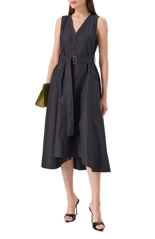 Хлопковое платье 3.1 Phillip Lim S251-9877LCE Чёрный  S251-9877LCE Фото 2