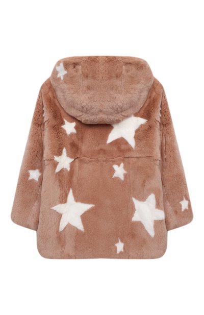 Шуба из кролика YVES SALOMON ENFANT розового цвета по цене 148500 руб., арт. 21WEM302XXREIN/8-10, фото 2 Шуба из кролика YVES SALOMON ENFANT, арт. 21WEM302XXREIN/8-10, фото 2