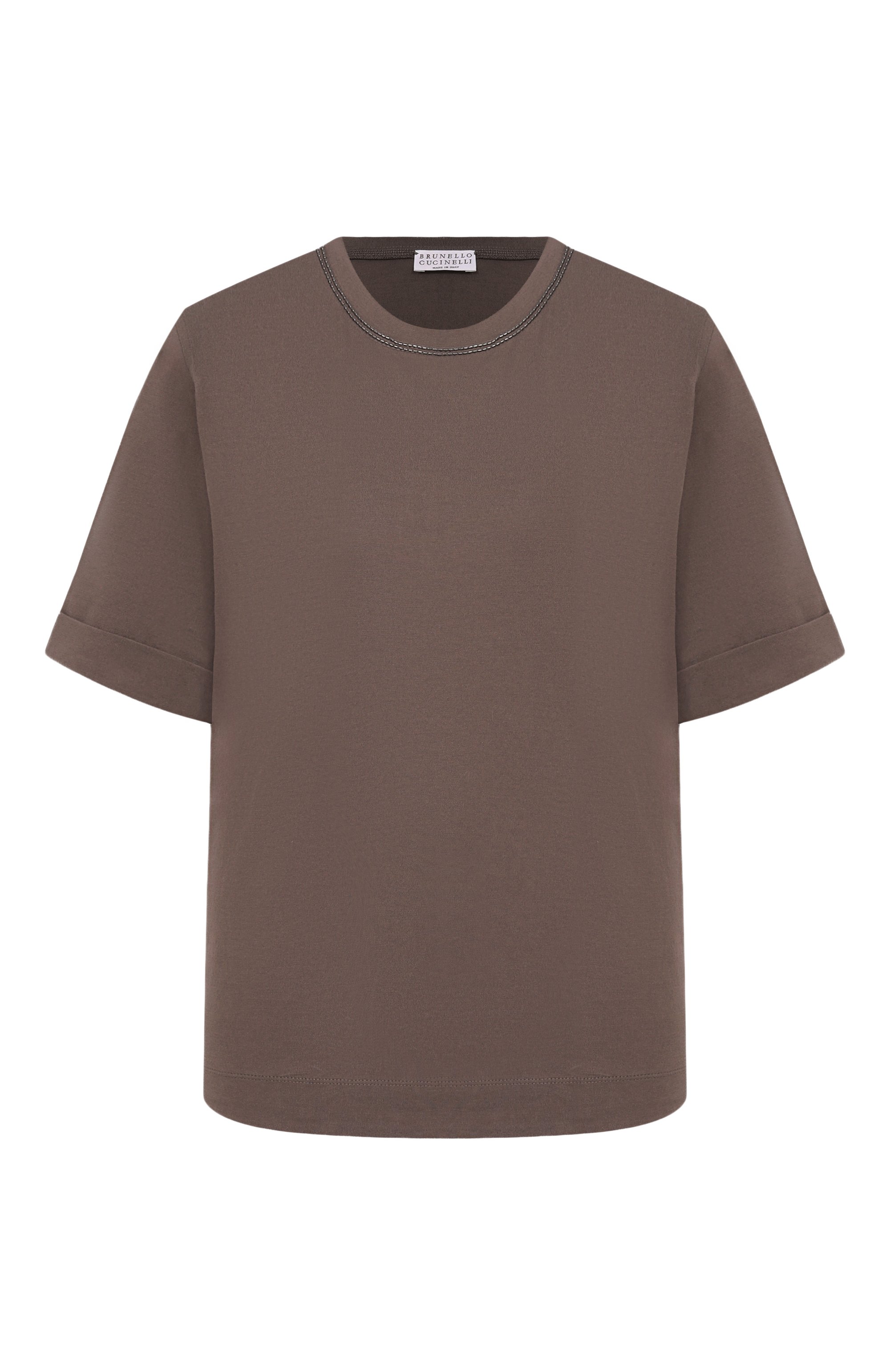 Хлопковая футболка BRUNELLO CUCINELLI,  арт. M0T81BZ100, фото 1