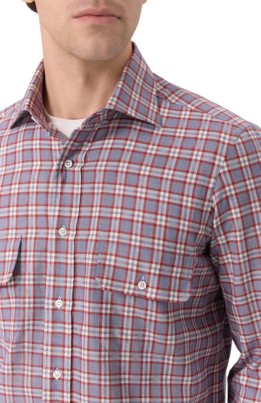 Рубашка из хлопка и кашемира MVST M0RBIDA_SP0RT/GABRIEL/SP0RT/544-C0TT0N/CASHMERE Разноцветный  M0RBIDA_SP0RT/GABRIEL/SP0RT/544-C0TT0N/CASHMERE Фото 5