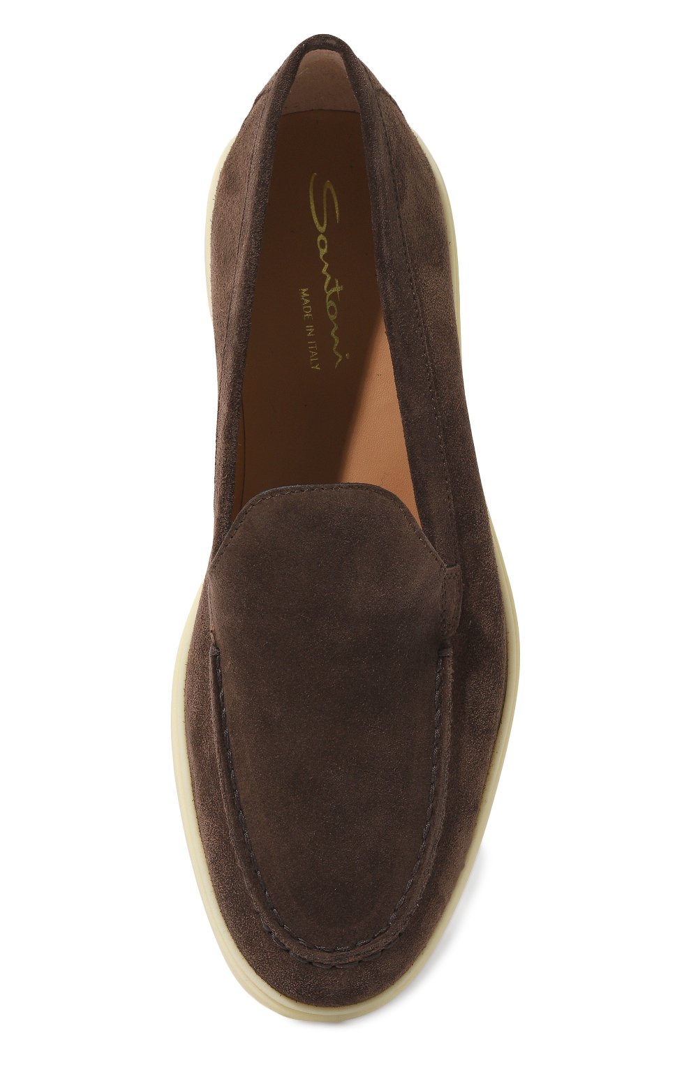 Замшевые лоферы SANTONI, арт. WUYA58856TISNSW9, фото 6