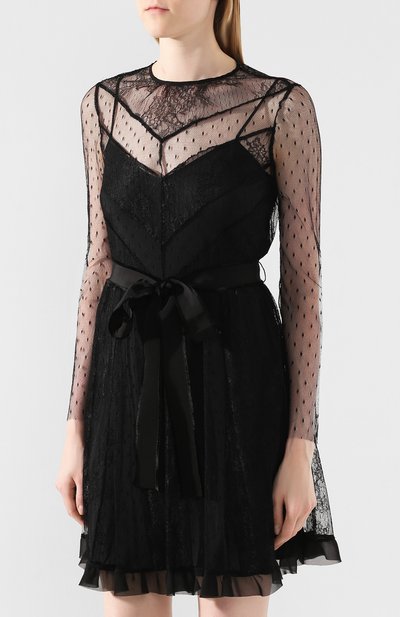 Платье REDVALENTINO черного цвета по цене 103500 руб., арт. SR0VAJ10/4JE, фото 3 Платье REDVALENTINO, арт. SR0VAJ10/4JE, фото 3