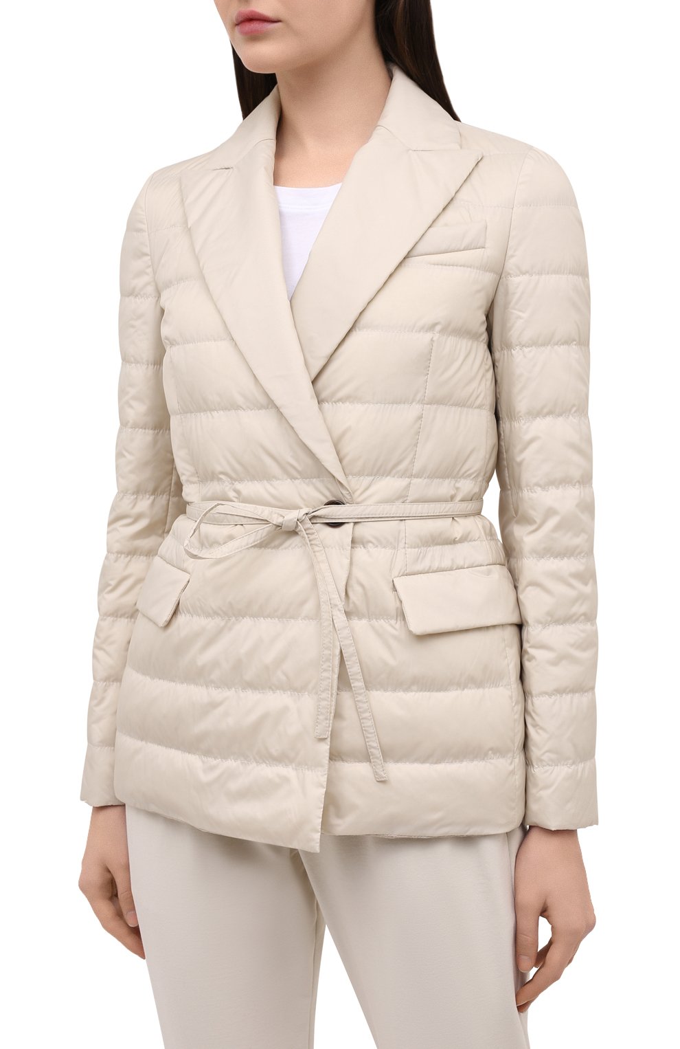 Пуховая куртка BRUNELLO CUCINELLI кремового цвета по цене 294500 руб., арт. MH5042039, фото 3 Пуховая куртка BRUNELLO CUCINELLI, арт. MH5042039, фото 3
