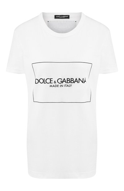 Женская хлопковая футболка DOLCE & GABBANA, арт. F8H50Z/G7MSW