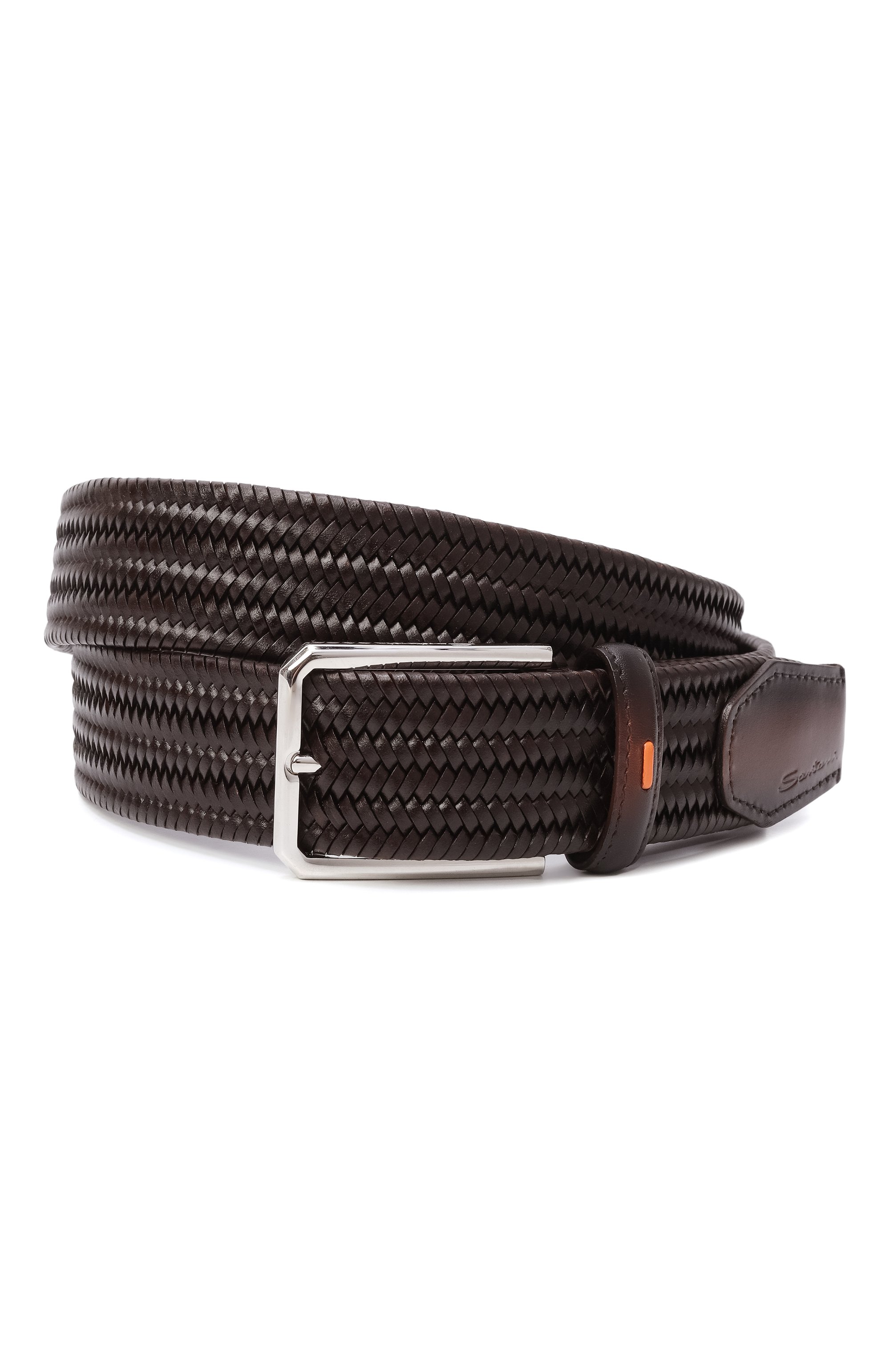 Кожаный ремень SANTONI, арт. CM35VC010B91EYPL, фото 1