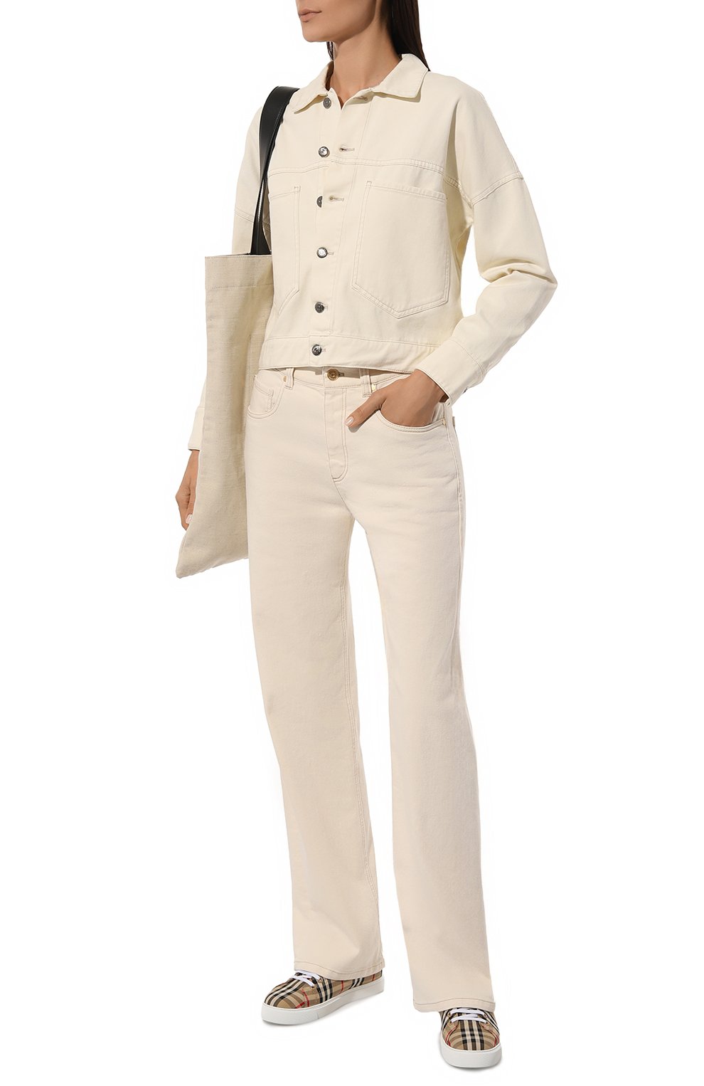 Текстильные кеды BURBERRY, арт. 8049777, фото 2