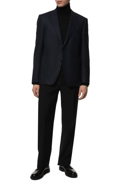 Пиджак из шерсти и шелка CANALI темно-синего цвета по цене 169500 руб., арт. 11288/CF03554, фото 2 Пиджак из шерсти и шелка CANALI, арт. 11288/CF03554, фото 2