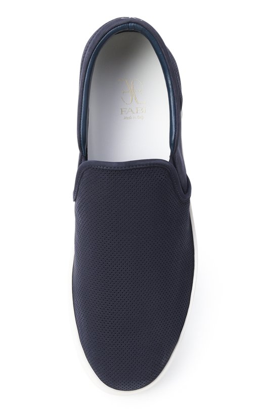 Слипоны Challenge из нубука Fabi FU1090/NABUK RIGAT0 Синий  FU1090/NABUK RIGAT0 Фото 5