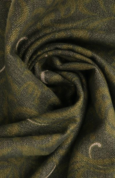 Шелковый шарф KITON хаки цвета по цене 55550 руб., арт. USCIACK0280F18, фото 4 Шелковый шарф KITON, арт. USCIACK0280F18, фото 4