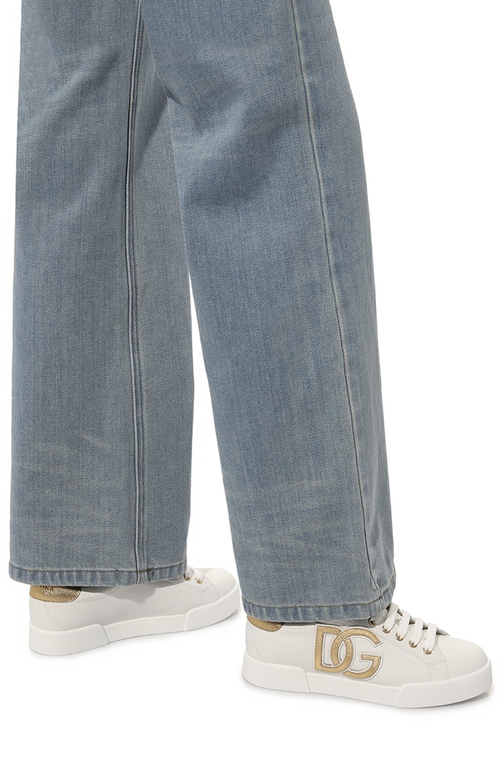 Кожаные кеды portofino DOLCE & GABBANA, арт. CK1545/AD780, фото 3