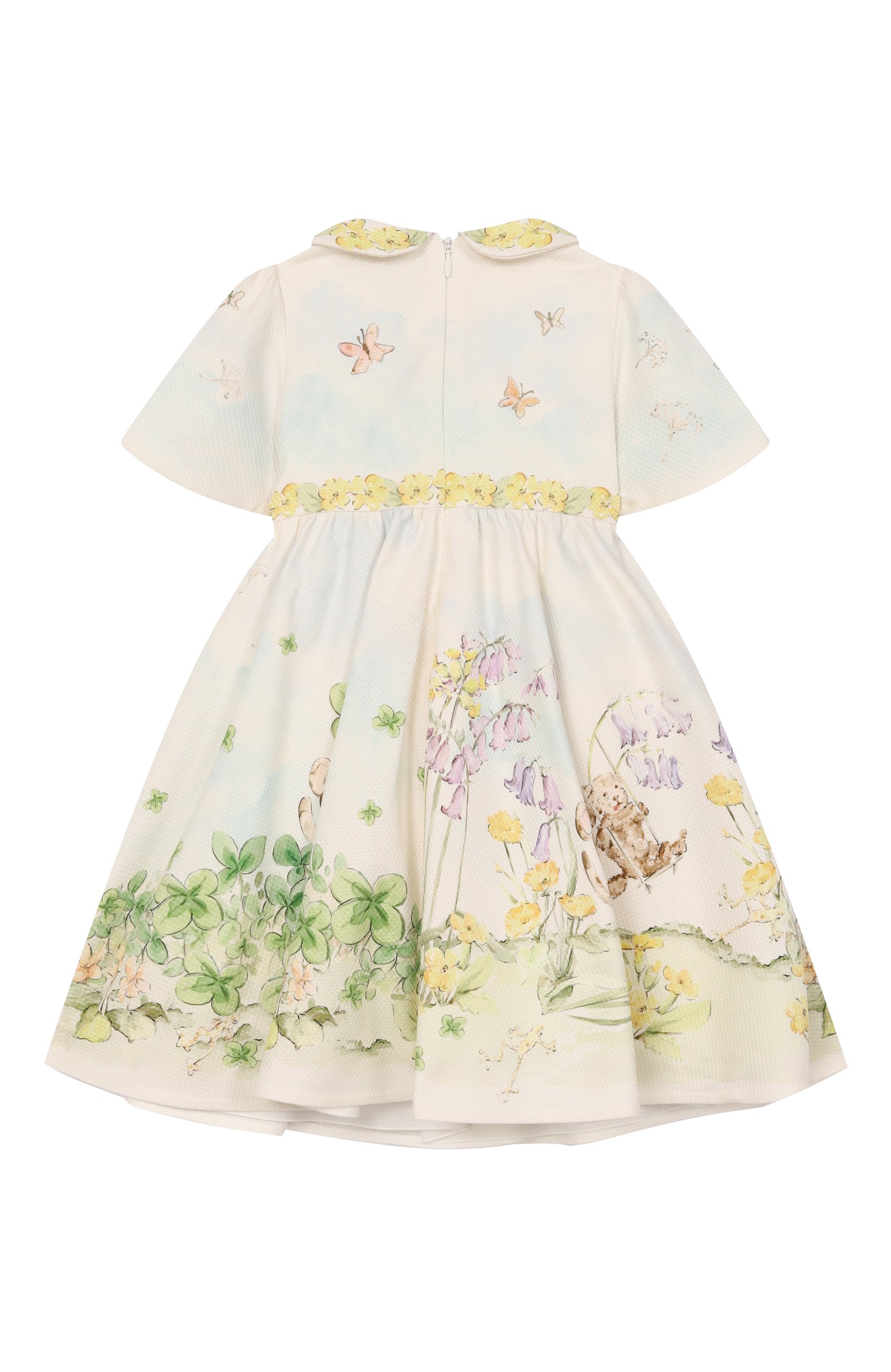 Комплект из платья и шорт DOLCE & GABBANA кремового цвета по цене 71950 руб., арт. L24DU9/G7P9D, фото 3 Комплект из платья и шорт DOLCE & GABBANA, арт. L24DU9/G7P9D, фото 3