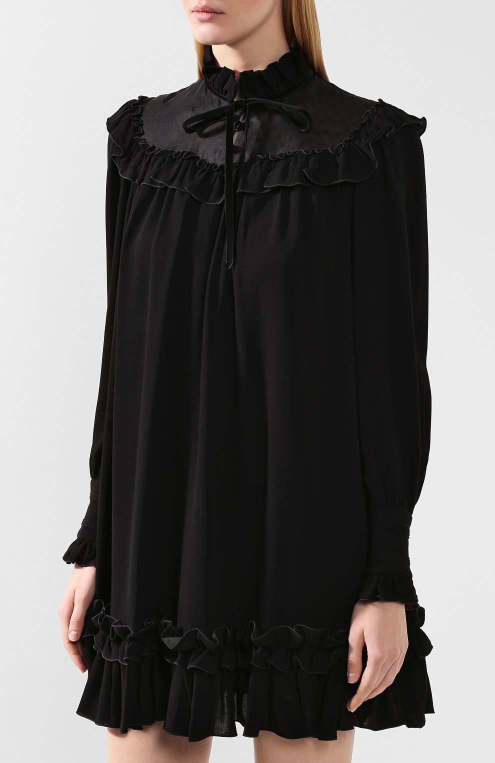 Платье из вискозы MARC JACOBS (THE) черного цвета по цене 61600 руб., арт. M4008432, фото 3 Платье из вискозы MARC JACOBS (THE), арт. M4008432, фото 3