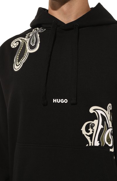 Хлопковое худи HUGO, арт. 50494559, фото 5