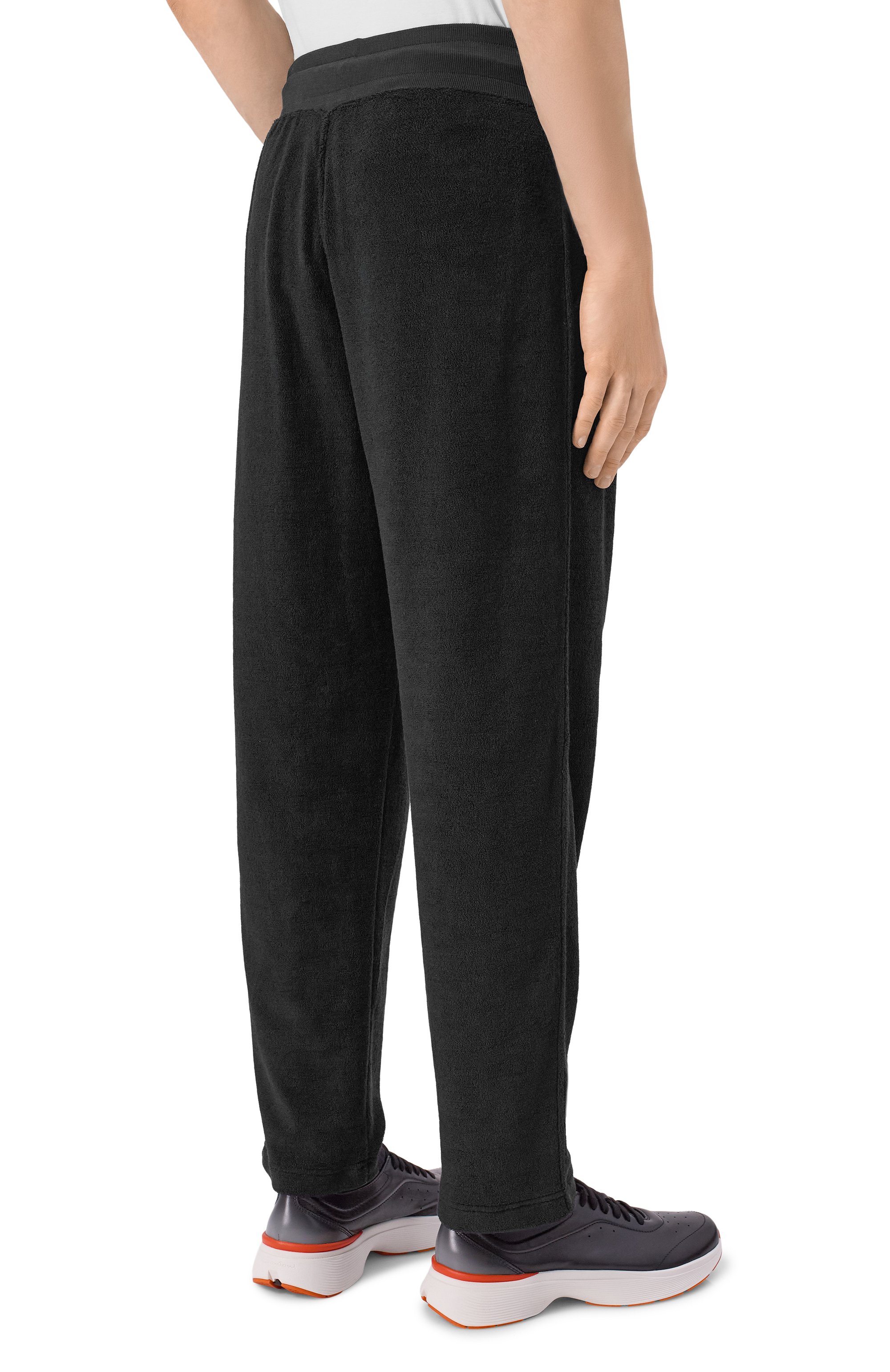 Хлопковые брюки KITON черного цвета по цене 99500 руб., арт. UMM0106, фото 4 Хлопковые брюки KITON, арт. UMM0106, фото 4