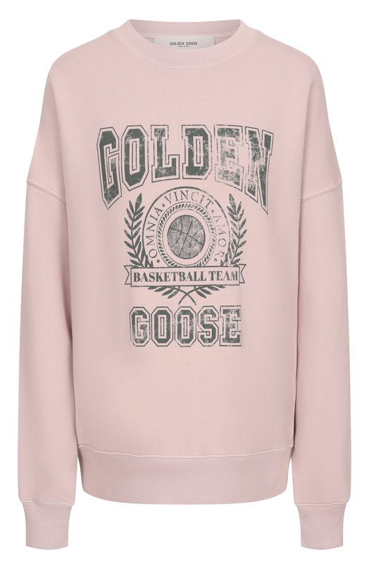 Хлопковый свитшот Golden Goose Deluxe Brand GUP02175.P001864 Розовый GUP02175.P001864