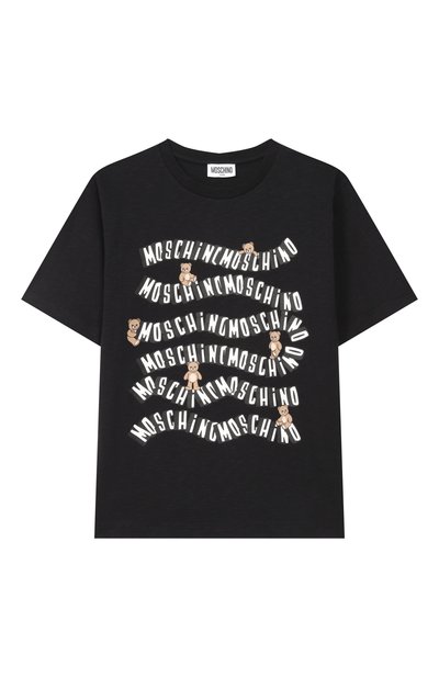 Хлопковая футболка MOSCHINO, арт. HXM05G/LAA52_001