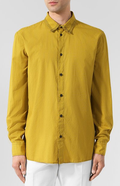 Хлопковая рубашка с воротником кент BOTTEGA VENETA, арт. 517138/VEP40, фото 3