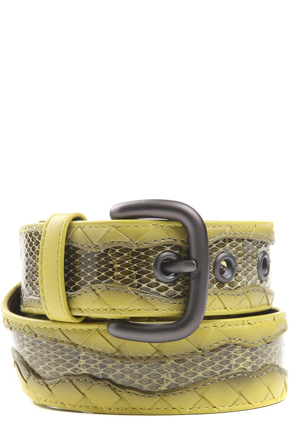Ремень с отделкой из кожи змеи BOTTEGA VENETA, арт. 367846/VAPX1, фото 1