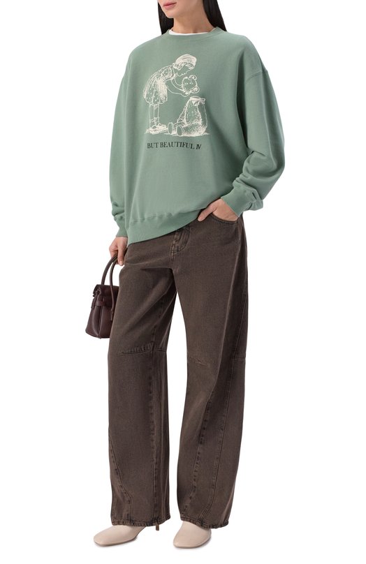 Хлопковый свитшот Undercover UC2E1895-3 Зелёный  UC2E1895-3 Фото 2