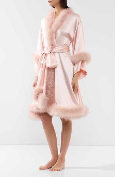 Шелковый халат DOLCE & GABBANA, арт. F0Y82Z/FU1NU, фото 3