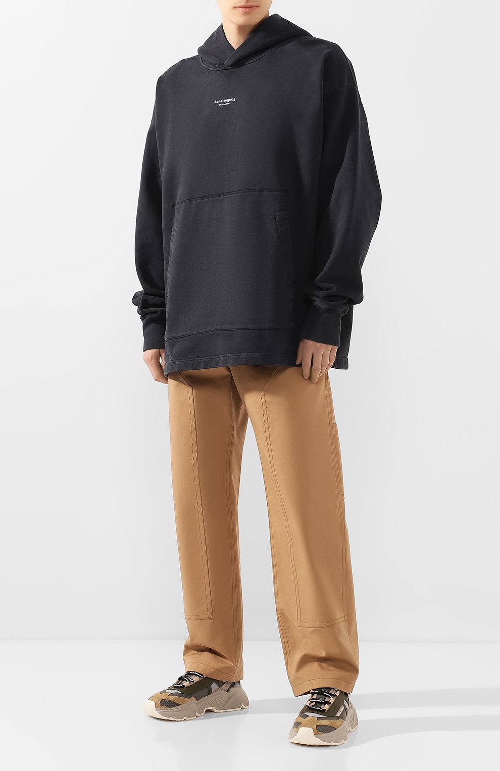 Хлопковое худи ACNE STUDIOS, арт. BI0069/M, фото 2
