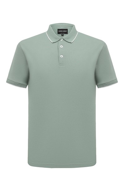 Мужское хлопковое поло GIORGIO ARMANI, арт. 3KSF75/SJMZZ