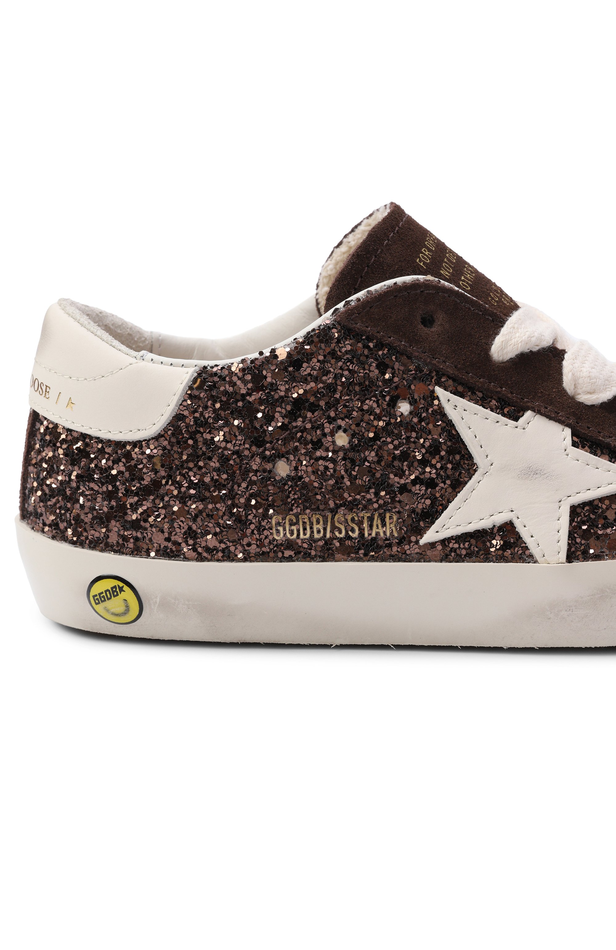 Комбинированные кеды super star GOLDEN GOOSE DELUXE BRAND коричневого цвета по цене 32650 руб., арт. GYF00101.F008660, фото 5 Комбинированные кеды super star GOLDEN GOOSE DELUXE BRAND, арт. GYF00101.F008660, фото 5
