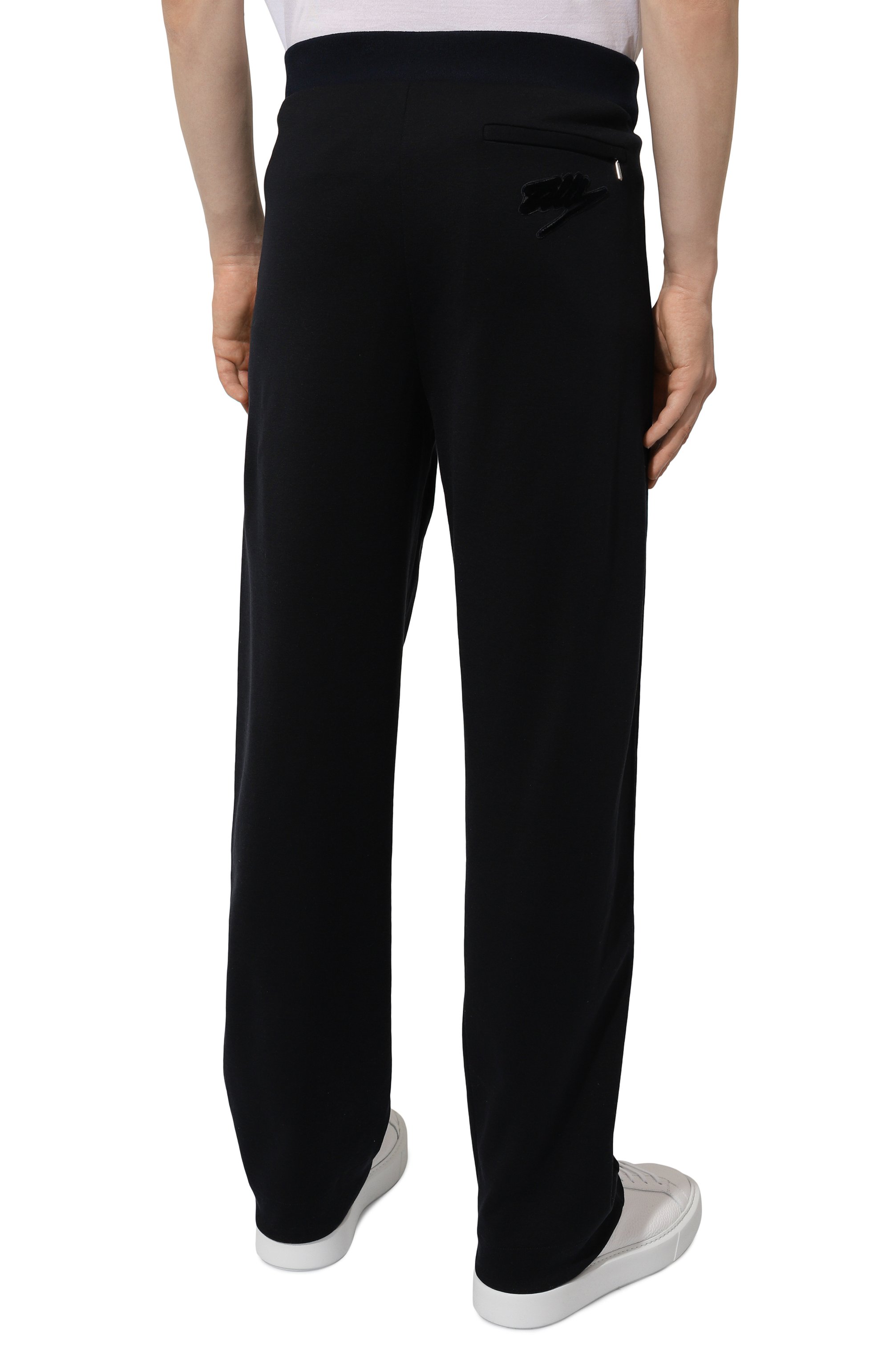 Брюки из хлопка и шелка ZILLI темно-синего цвета по цене 169500 руб., арт. JSP011M0142VFS000, фото 4 Брюки из хлопка и шелка ZILLI, арт. JSP011M0142VFS000, фото 4