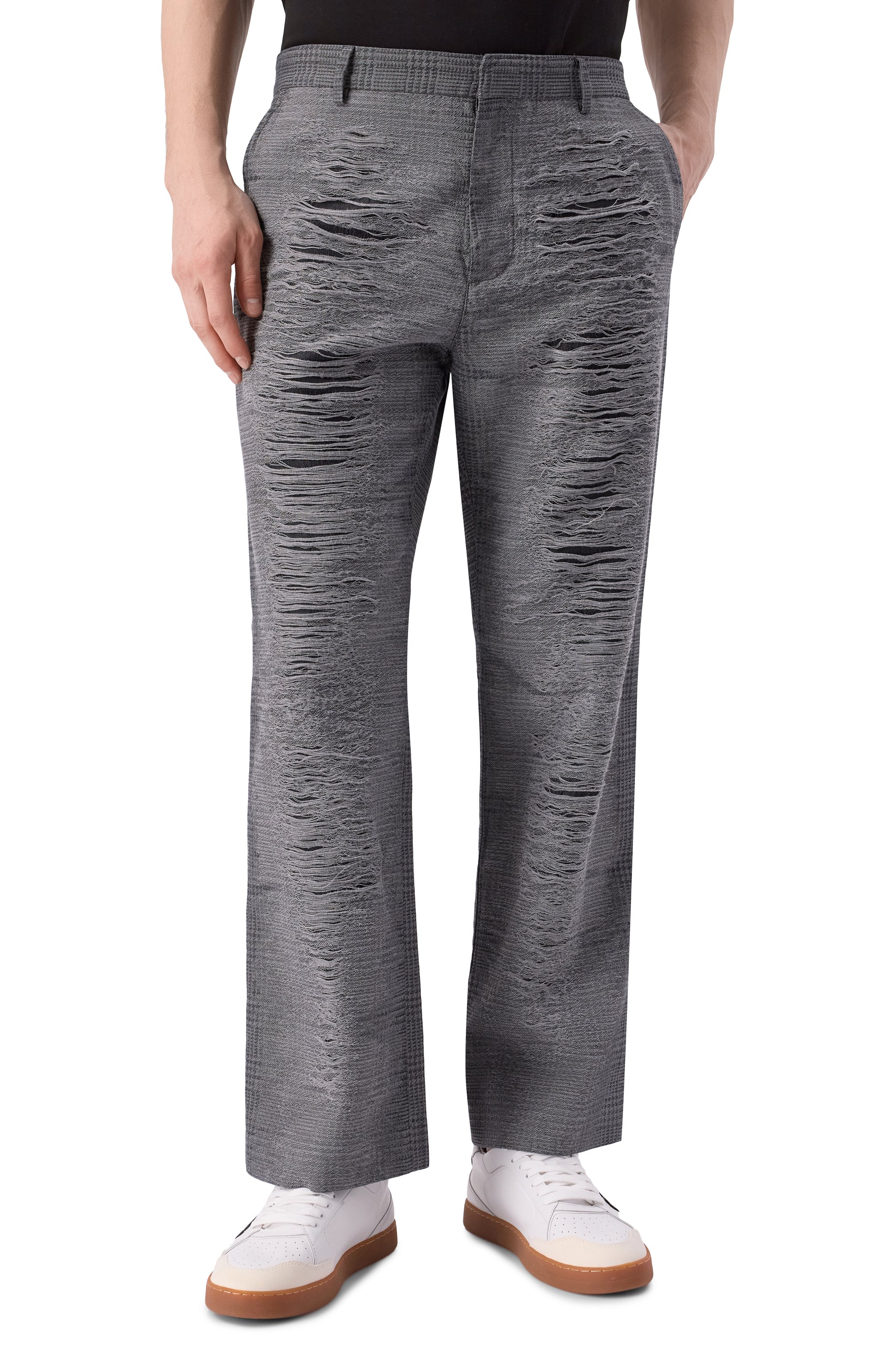 Брюки из хлопка и вискозы p-boix DIESEL, арт. A18012/0DEBQ, фото 3