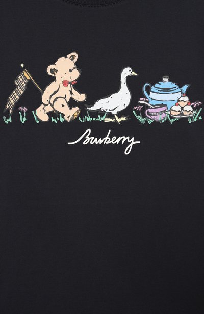 Хлопковая футболка BURBERRY, арт. 8128100, фото 3