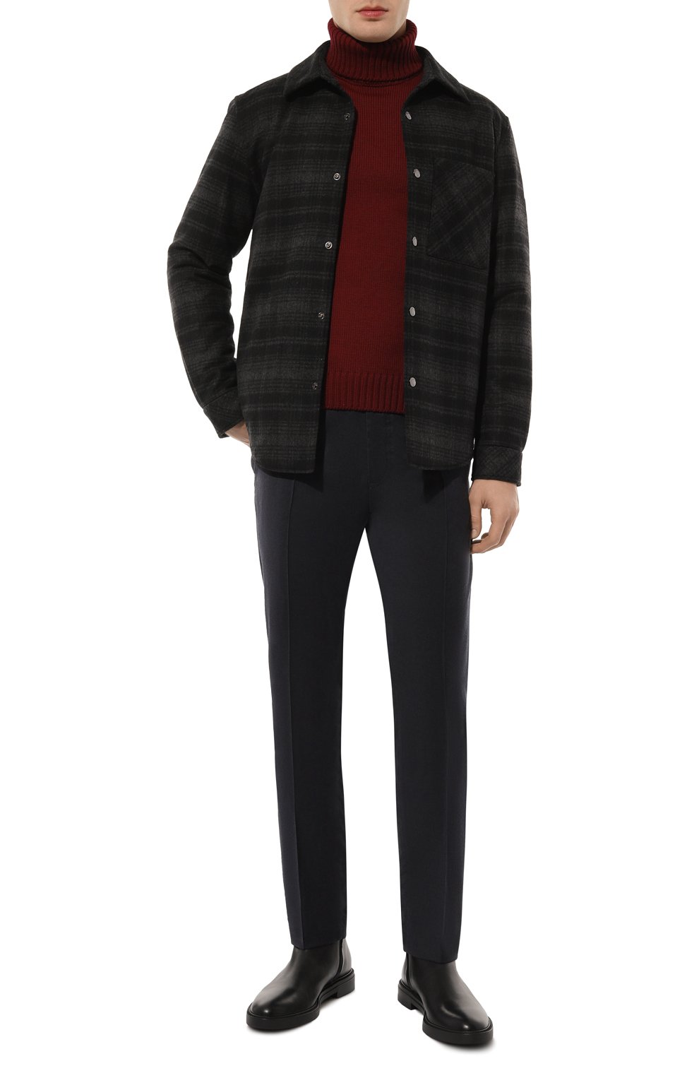 Шерстяная куртка-рубашка BOGNER темно-серого цвета по цене 66100 руб., арт. 38909230, фото 2 Шерстяная куртка-рубашка BOGNER, арт. 38909230, фото 2