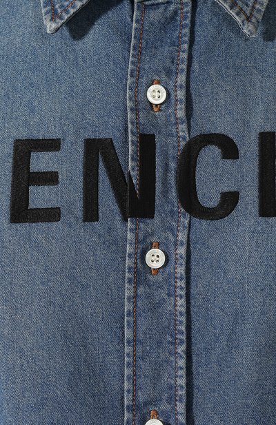 Джинсовая рубашка BALENCIAGA синего цвета по цене 55100 руб., арт. 600280/TYE24, фото 5 Джинсовая рубашка BALENCIAGA, арт. 600280/TYE24, фото 5