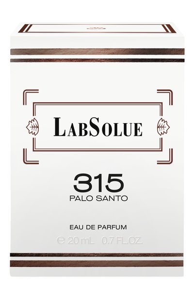Парфюмерная вода 315 palo santo (20ml) LABSOLUE, арт. 8011530000820, фото 2