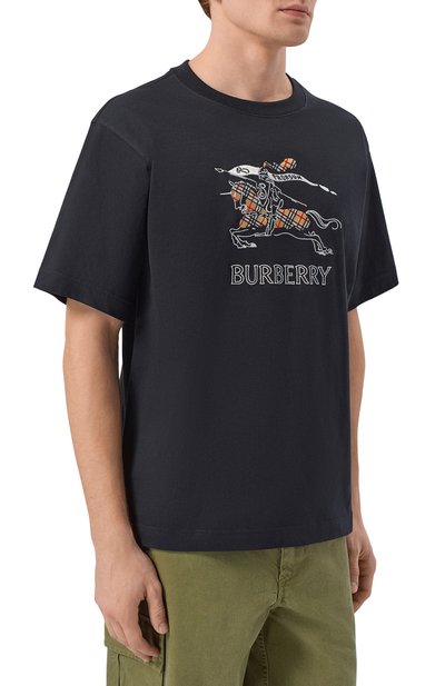 Хлопковая футболка BURBERRY, арт. 8121033, фото 3