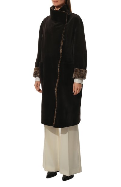 Шуба из меха норки и каракульчи VICTORIA KUSENKOVA, арт. 700217104489, фото 3