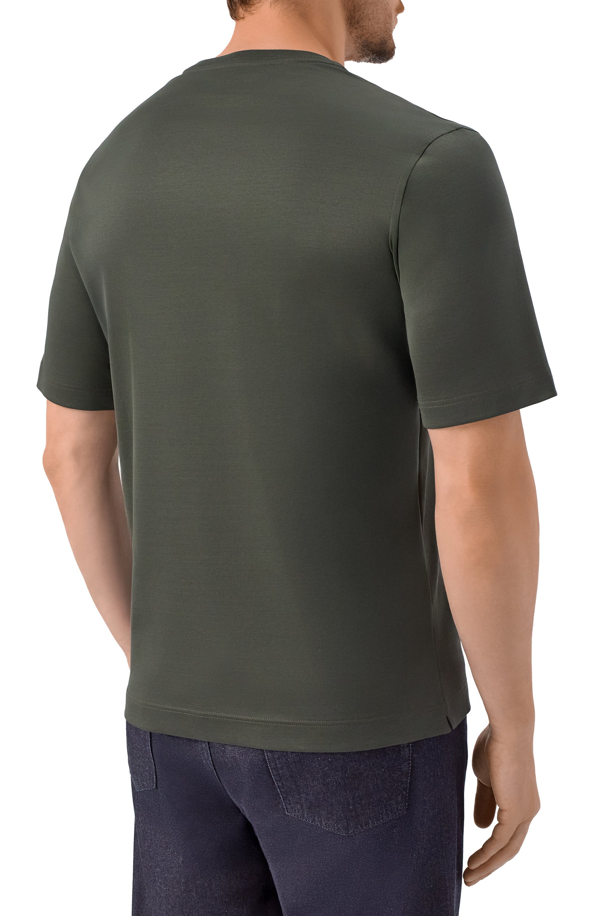 Хлопковая футболка ZILLI, арт. TSR02AM0100VZL000, фото 4