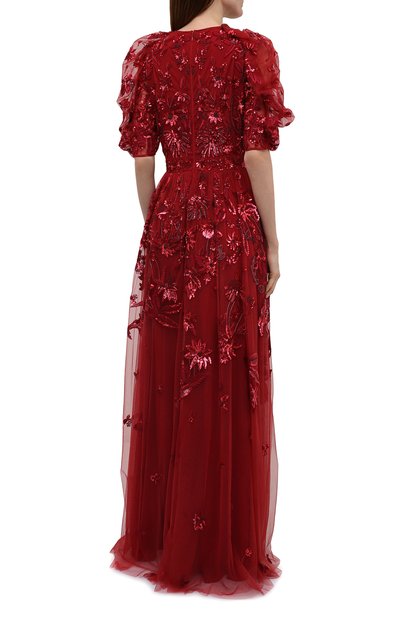 Платье ZUHAIR MURAD красного цвета по цене 919500 руб., арт. DRS21002/EMJA001, фото 4 Платье ZUHAIR MURAD, арт. DRS21002/EMJA001, фото 4