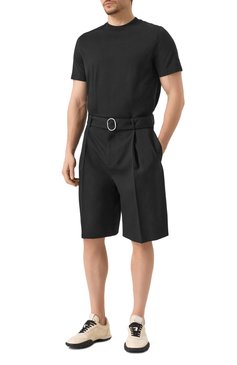 Мужская хлопковая футболка JIL SANDER черного цвета, арт. J21GC0004/J45084 | Фото 2 (Рукава: Короткие; Материал сплава: Проставлено; Драгоценные камни: Проставлено; Длина (для топов): Стандартные; Принт: Без принта; Стили: Кэжуэл; Материал внешний: Хлопок; Кросс-КТ: Джерси; Мужское Кросс-КТ: Футболка-одежда)