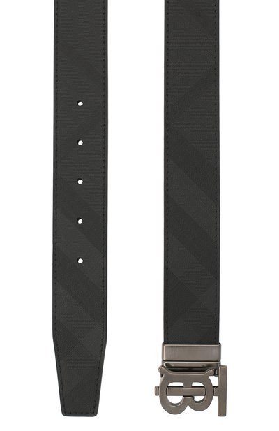 Ремень BURBERRY темно-серого цвета по цене 56100 руб., арт. 8033953, фото 2 Ремень BURBERRY, арт. 8033953, фото 2