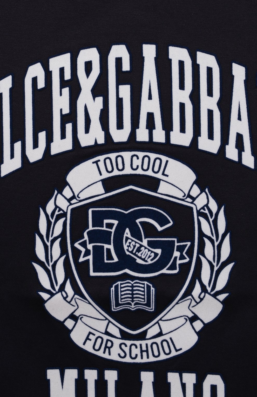 Хлопковая футболка DOLCE & GABBANA темно-синего цвета по цене 23900 руб., арт. L4JTHU/G7NNM, фото 3 Хлопковая футболка DOLCE & GABBANA, арт. L4JTHU/G7NNM, фото 3