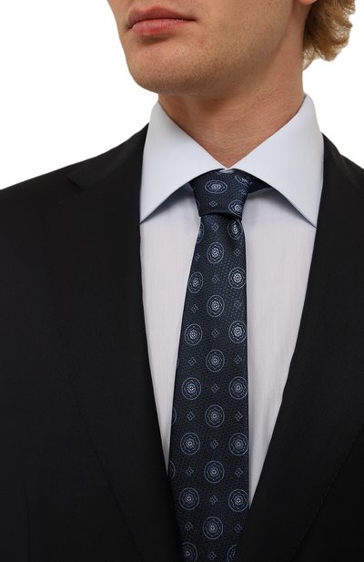 Шелковый галстук CANALI, ар т. 18/HJ03865, фото 2