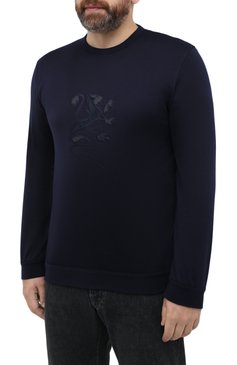Джемпер из хлопка и кашемира ZILLI, арт. MBU-RN140-JEP01/ML01, фото 3