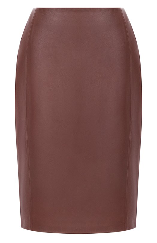Кожаная юбка 12 STOREEZ 127811 Коричневый 127811