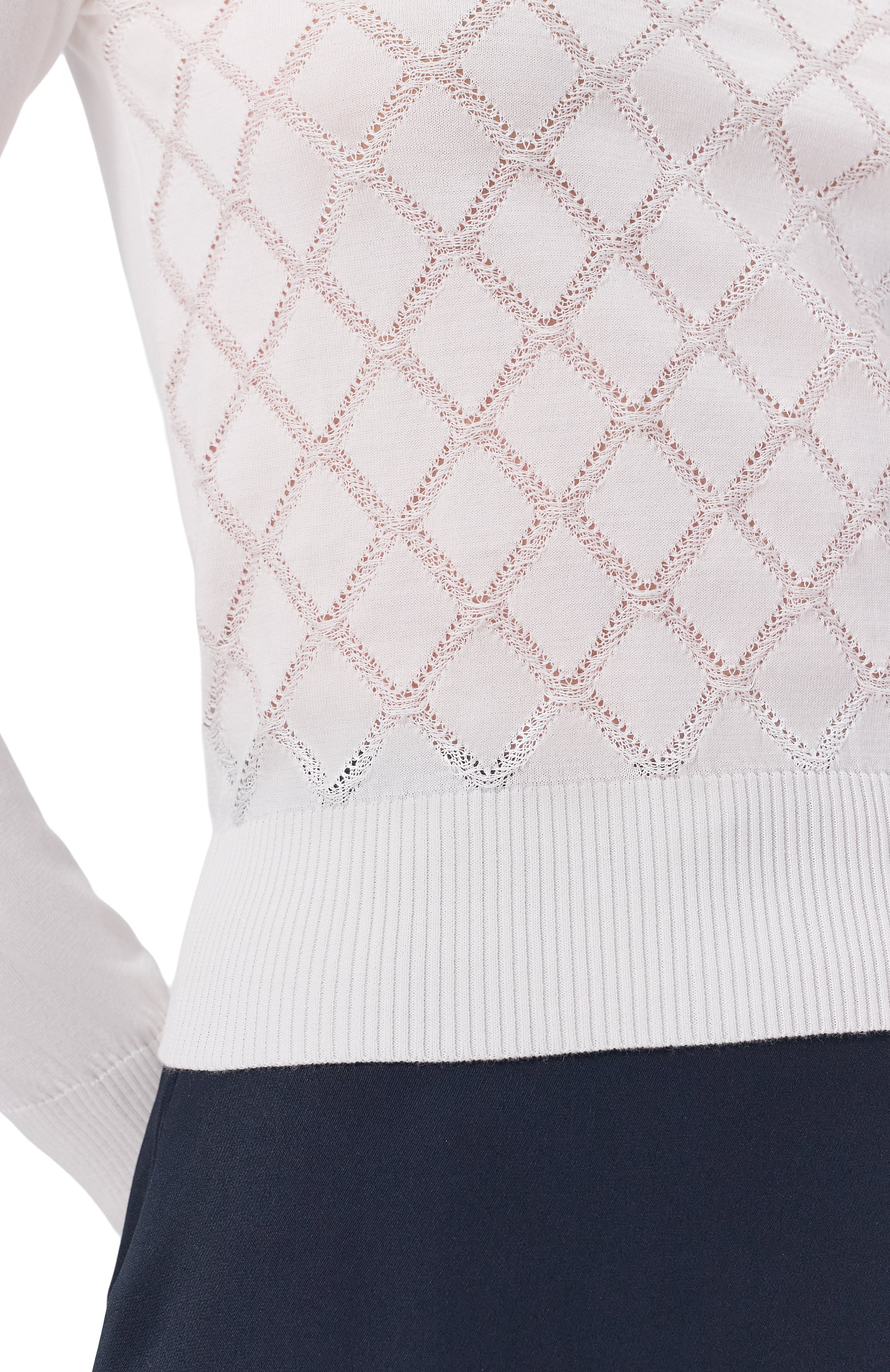 Хлопковый пуловер LORENA ANTONIAZZI, арт. P26113GM43A/1329, фото 5