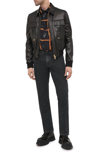 Кожаный бомбер AMIRI, арт. W0M04359LE, фото 2