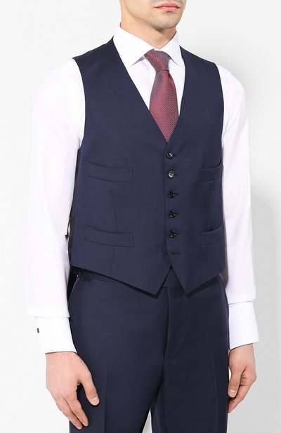 Шерстяной костюм-тройка TOM FORD, арт. 522R02/31AA43, фото 4