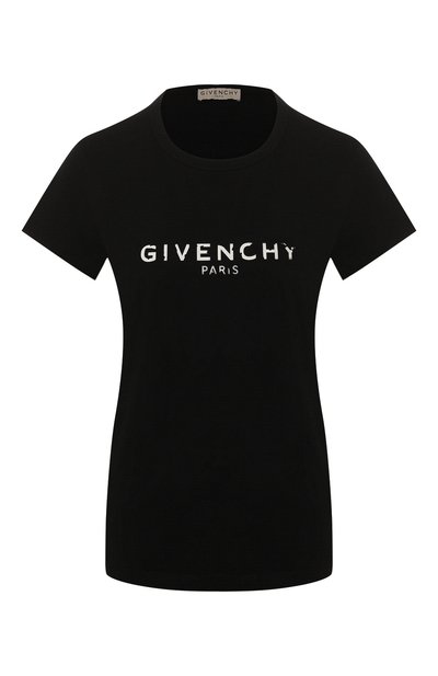 Женская хлопковая футболка GIVENCHY, арт. BW705Z3Z0Y