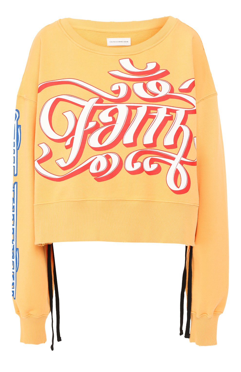 Хлопковый свитшот FAITH CONNEXION желтого цвета по цене 42300 руб., арт. W3350J00050, фото 1 Хлопковый свитшот FAITH CONNEXION, арт. W3350J00050, фото 1